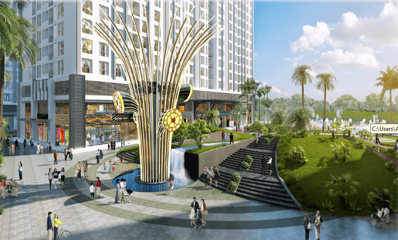 Quảng trường ánh sáng tại Times City Park 1