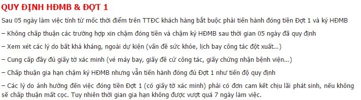 quy định hợp đồng mua bán park 1