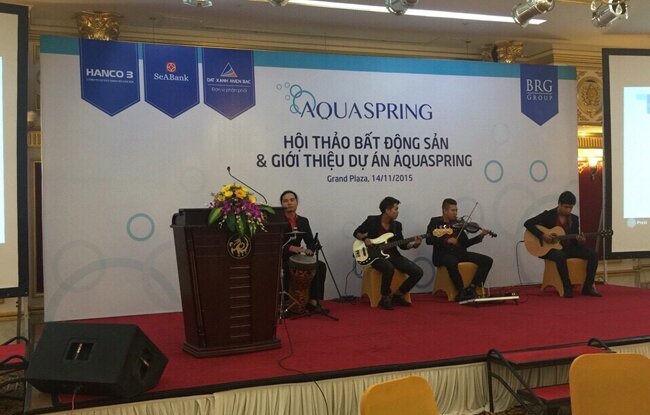 Buổi giới thiệu và mở bán dự án chung cư AquaSpring