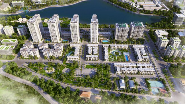 Phối cảnh dự án Green Bay Village Hạ Long