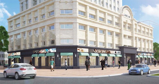 Mặt tiền tòa tháp Eurowindow Nghệ An thuận lợi cho kinh doanh phát triển