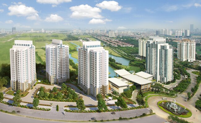 phối cảnh chung cư the Link 345 Ciputra