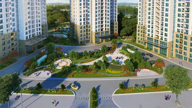 Phối cảnh chung cư The Link 345 Ciputra Hà Nội