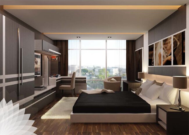 Thiết kế phòng ngủ của tòa tháp Eurowindow Nghệ An