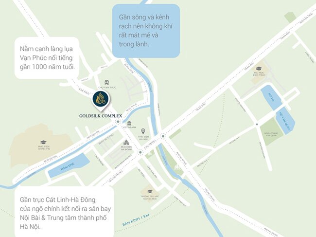 Vị trí chung cư Goldsilk Complex