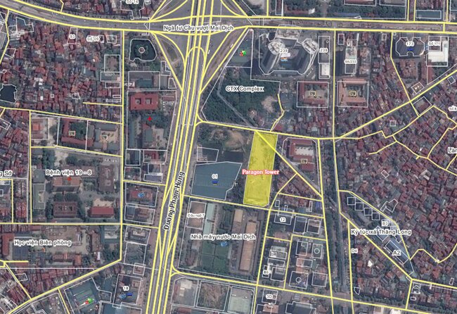 Vị trí dự án chung cư Paragon Tower Phạm Hùng